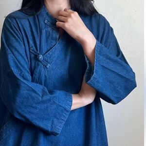 Vintage Japanese Denim Knot Dress